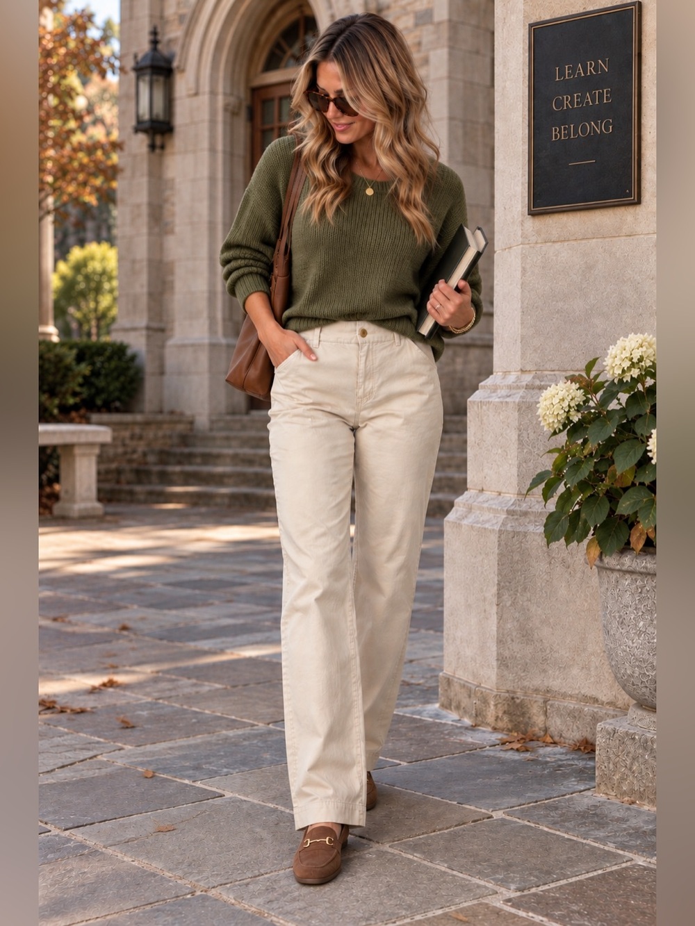 American Eagle Stretch Khaki Chino Pants Straight Leg Beige 8